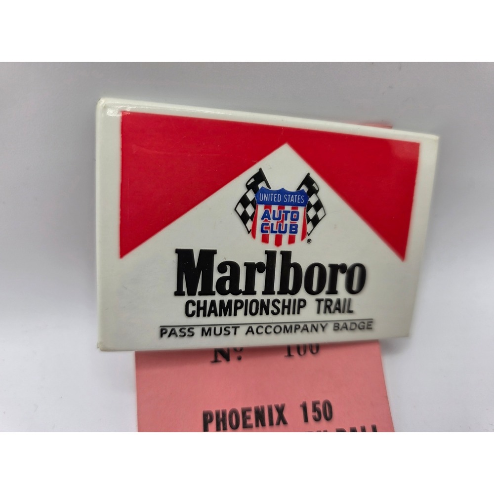 1971 USAC Marlboro Championship Trail Phoenix 150 Bobby Ball Member Badge #100